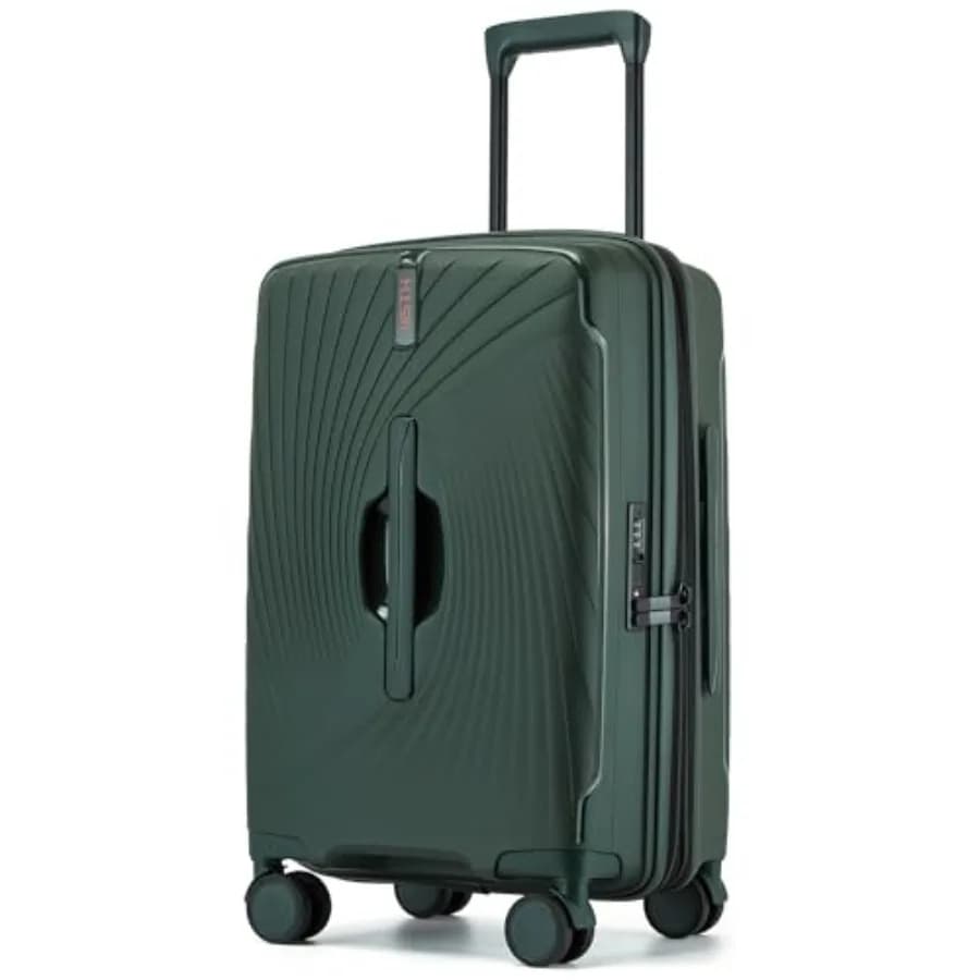 Valigia Espandibile da 20 Pollici, Trolley Rigido Leggero con Serratura TSA, 22x14x9 Approvato dalle Compagnie Aeree