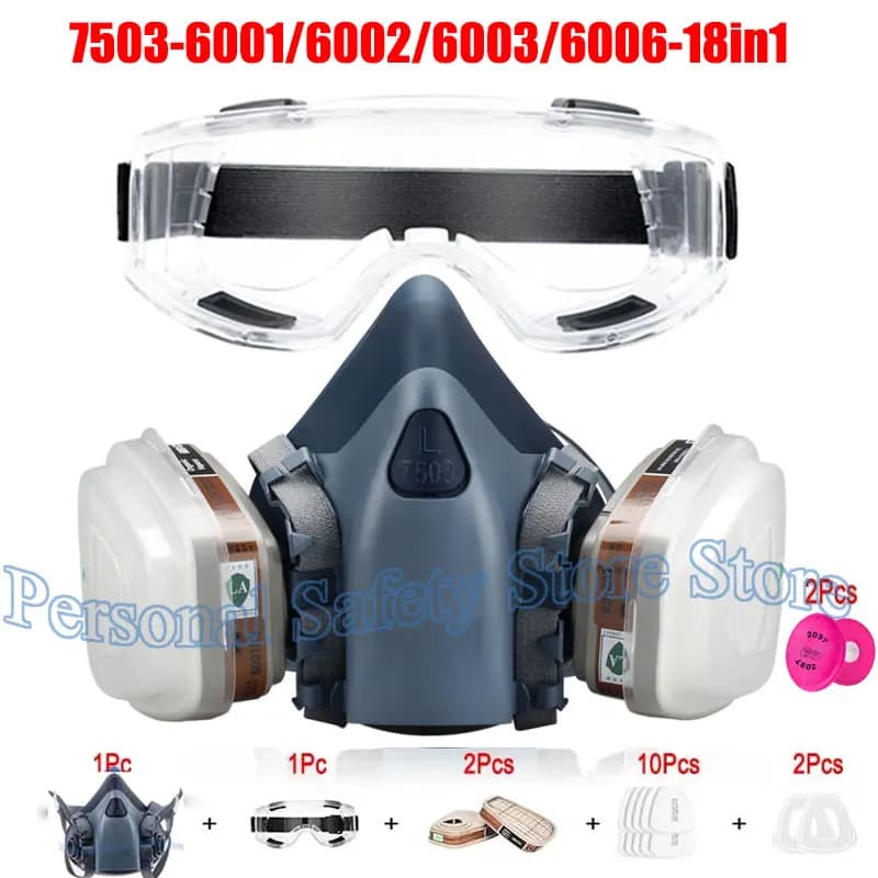 7503 Respiratory mask Protective mask Industry Painting Spray Powder Gas mask with 3M 501 5N11 6001CN 6002CN 6003CN 6006CN