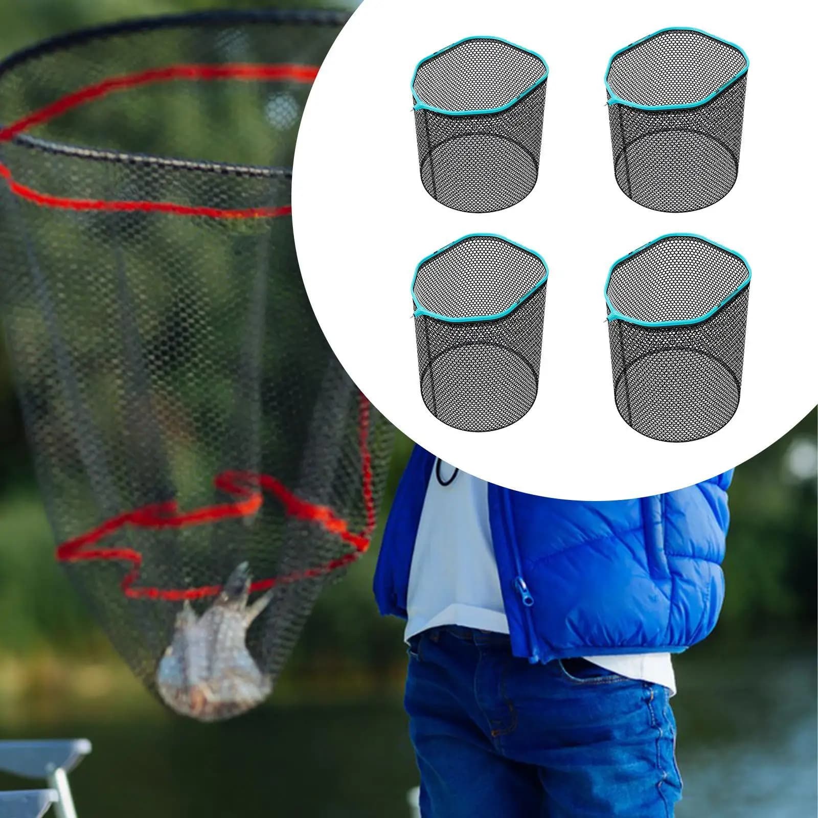 Testa del guadino da pesca Accessori per la pesca Rete di rilascio dell'attrezzatura da pesca