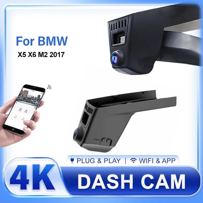 Wireless UHD HD 4K 2160P DVR Dash Cam Plug and play for BMW X5 X6 M2 2017 Dash Cam