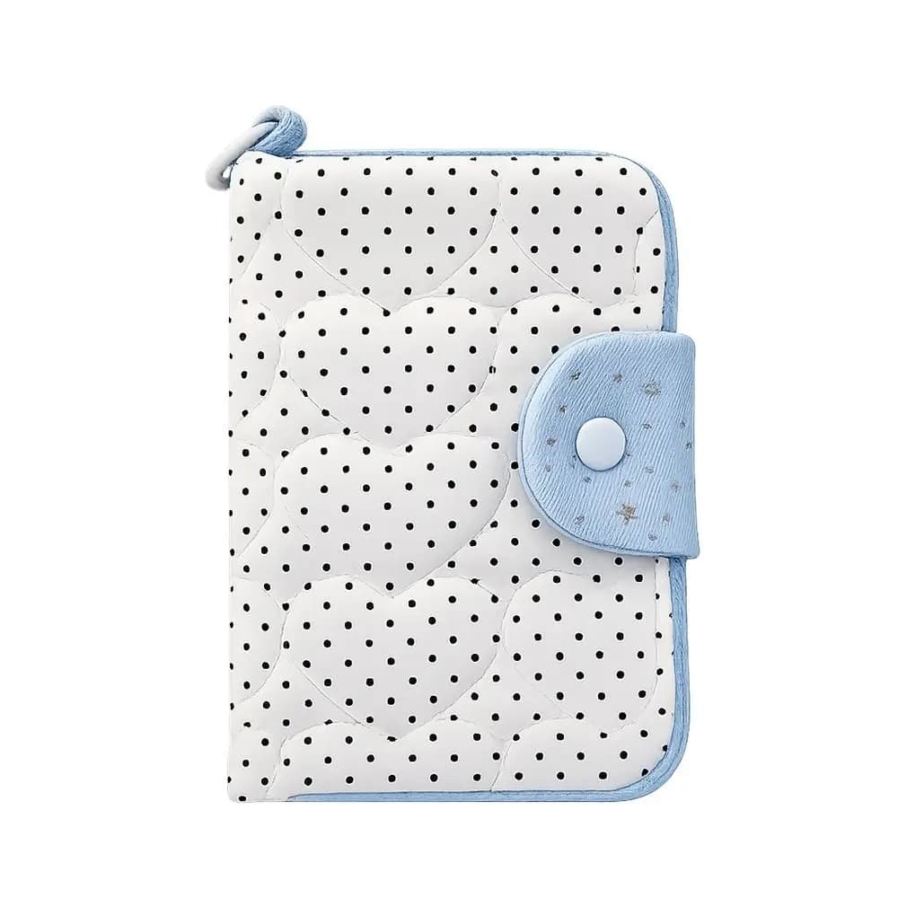 1pc INS Cloth Passport Holder Star Polka Dot Portable Card Wallet Coin Purse Travel