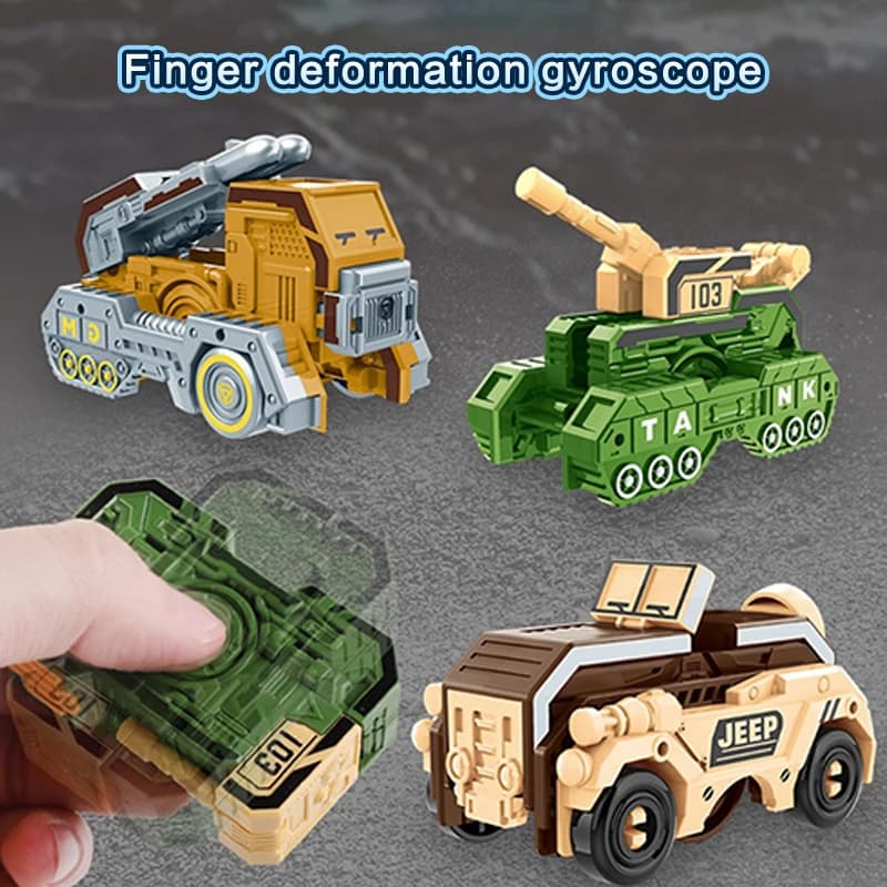 Carro armato deformato Fidget Spinner Fidget Toys Spinner a mano Giocattoli di sfiato Per adulti Alleviare lo stress Fidget Sensoriale Giroscopio Regalo