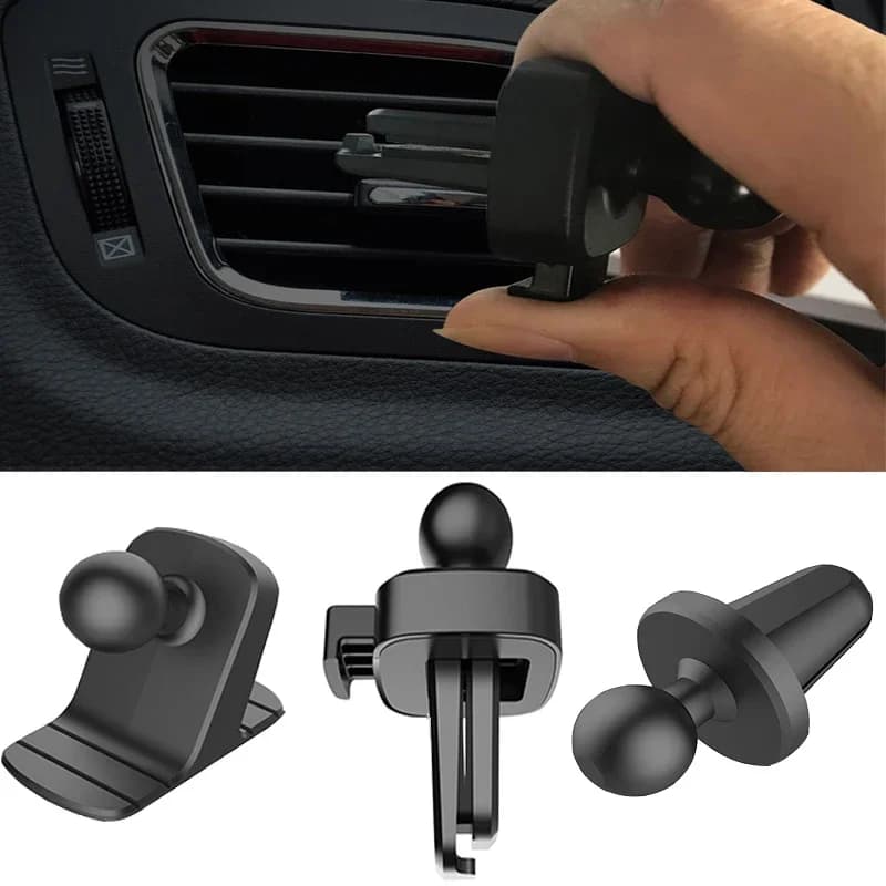 Base universale per supporto per testa a sfera Supporto per cruscotto per auto Staffa fissa universale antiscivolo per accessori per supporto per telefono 17mm