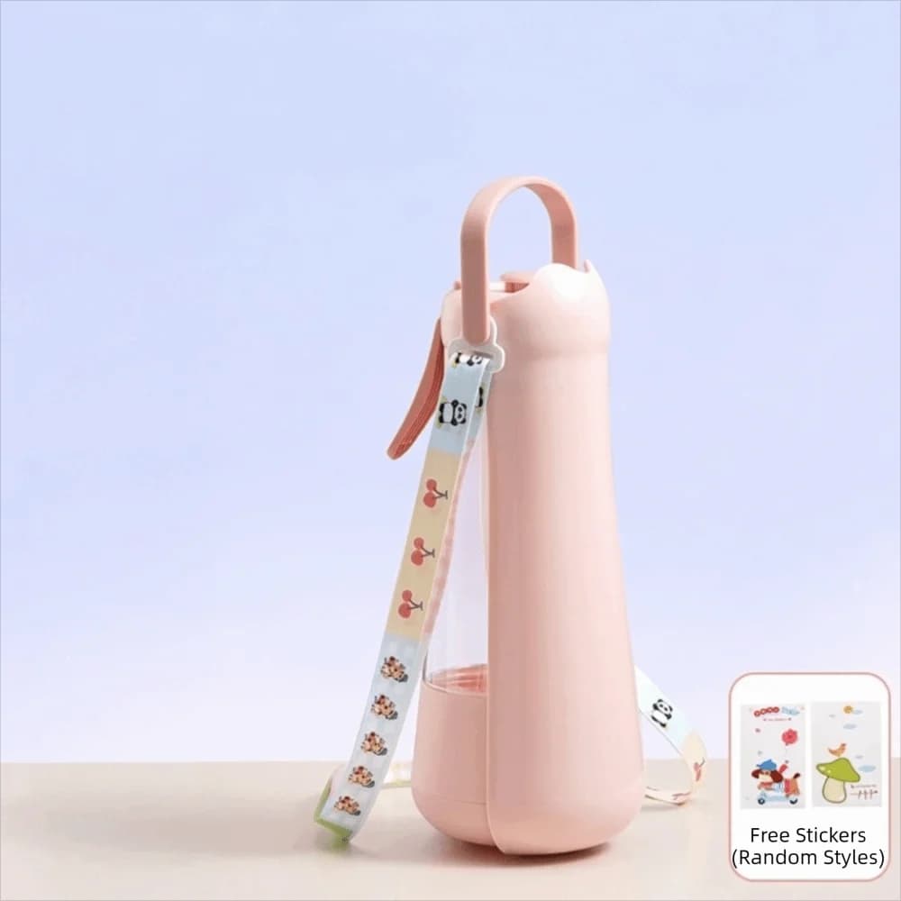 Leak Proof Portable Dog Water Bottle Foldable Spray Cooling Pet Water Dispenser Plastic Large Capacity Pet Drinking Bowl