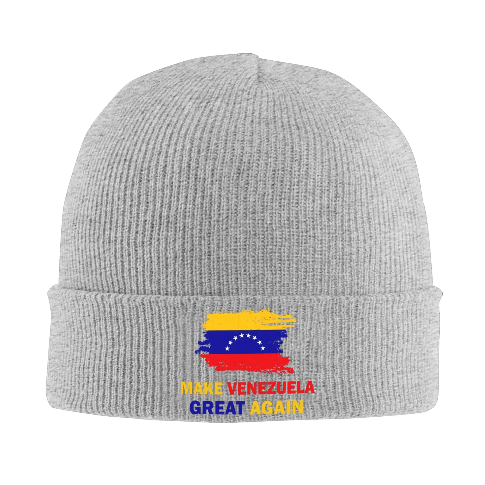 Adult Unisex Make Venezuela Great Again Beanie Hats Venezuelan Y2K Cool Knit Hat Spring Kpop Caps Custom Warm Bonnet Hats