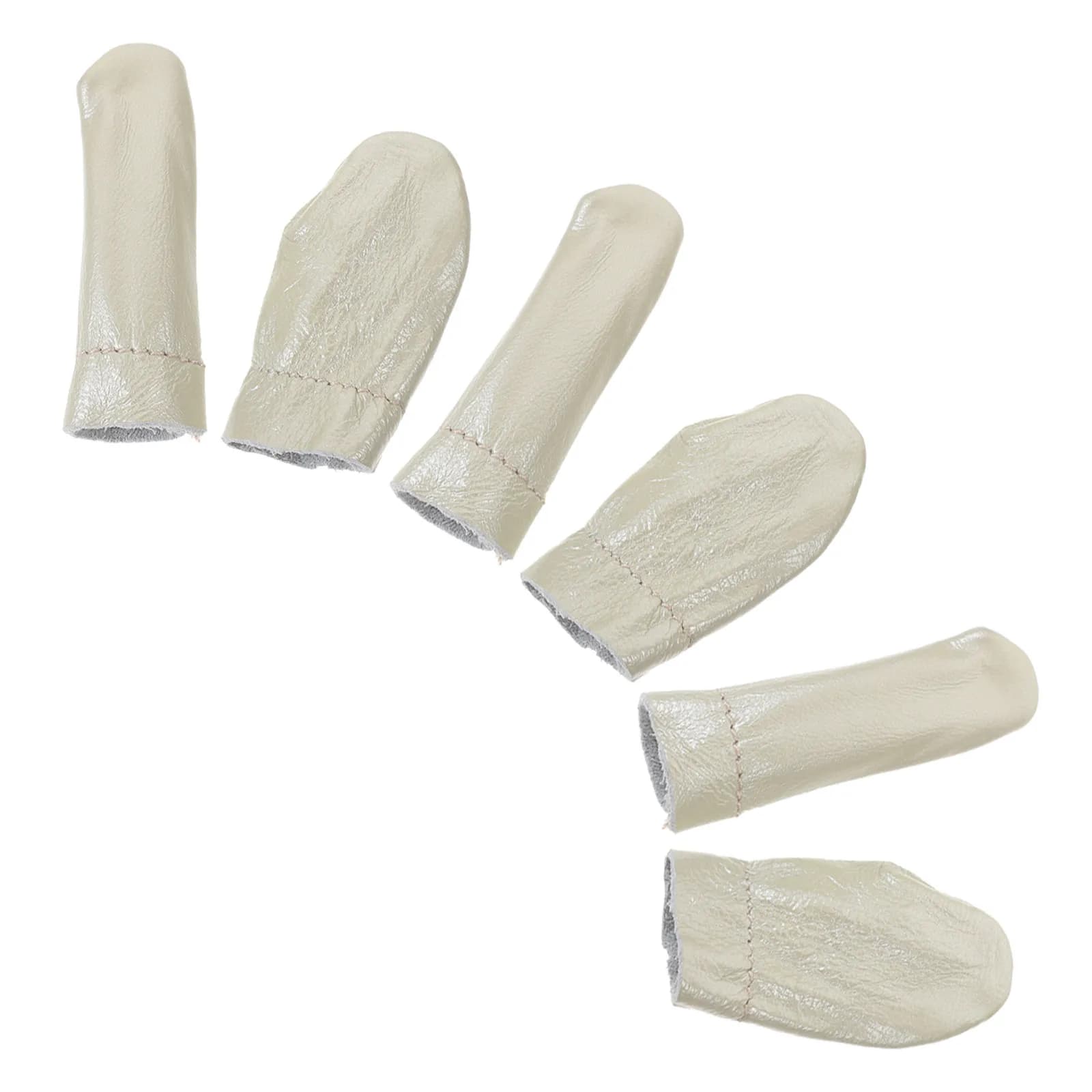 6 Pieces Protected for Ago Sweatshirt, Bovina Leather Ditali, Polish Copri and Index, Cucito and Crafts Tool, Thermal Insulation and Comfort