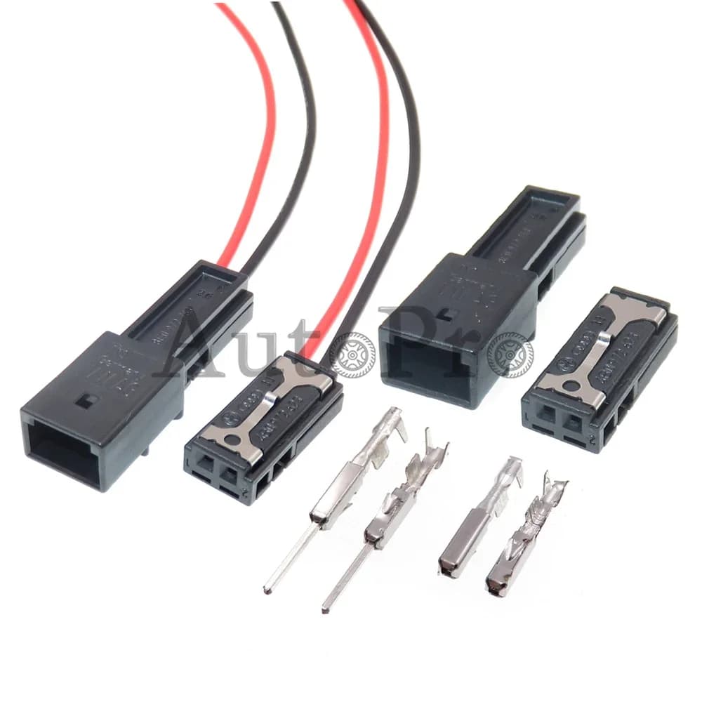 1 Set 2 Hole 4B0972623 8E0972763 AC Assembly Automobile Cable Socket With Terminal Auto Adapter Tweeter Audio Electrical Plug