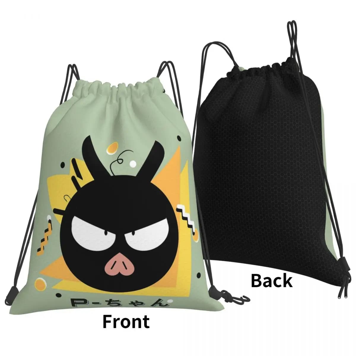 P Chan Ranma 1/2 Backpacks Casual Drawstring Bundle Pocket Sports Bag Book Bags for Man Woman School