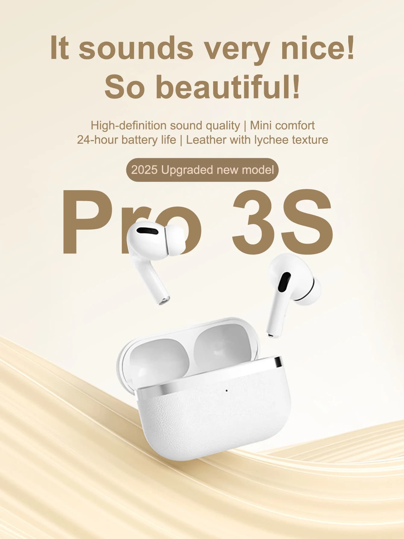 Nuovi auricolari wireless TWS HiFi stereo con bassi potenti, batteria a lunga durata, ideali per festival, sport e viaggi