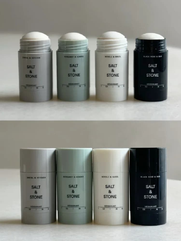 SALT & STONE Fragrance Deodorant Stick Sandalwood Black Rose Oud Neroli Basil Scent Odor Remover Refreshing Underarm Deodorant