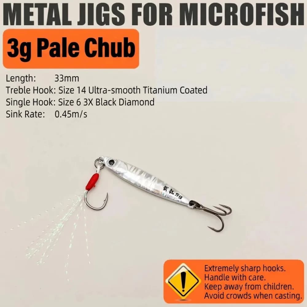 3g Weight Mini VIB Fishing Lure Artificial Bait 5g Weight Micro Iron Plate Treble Hook Metal Material Treble Hook Bait