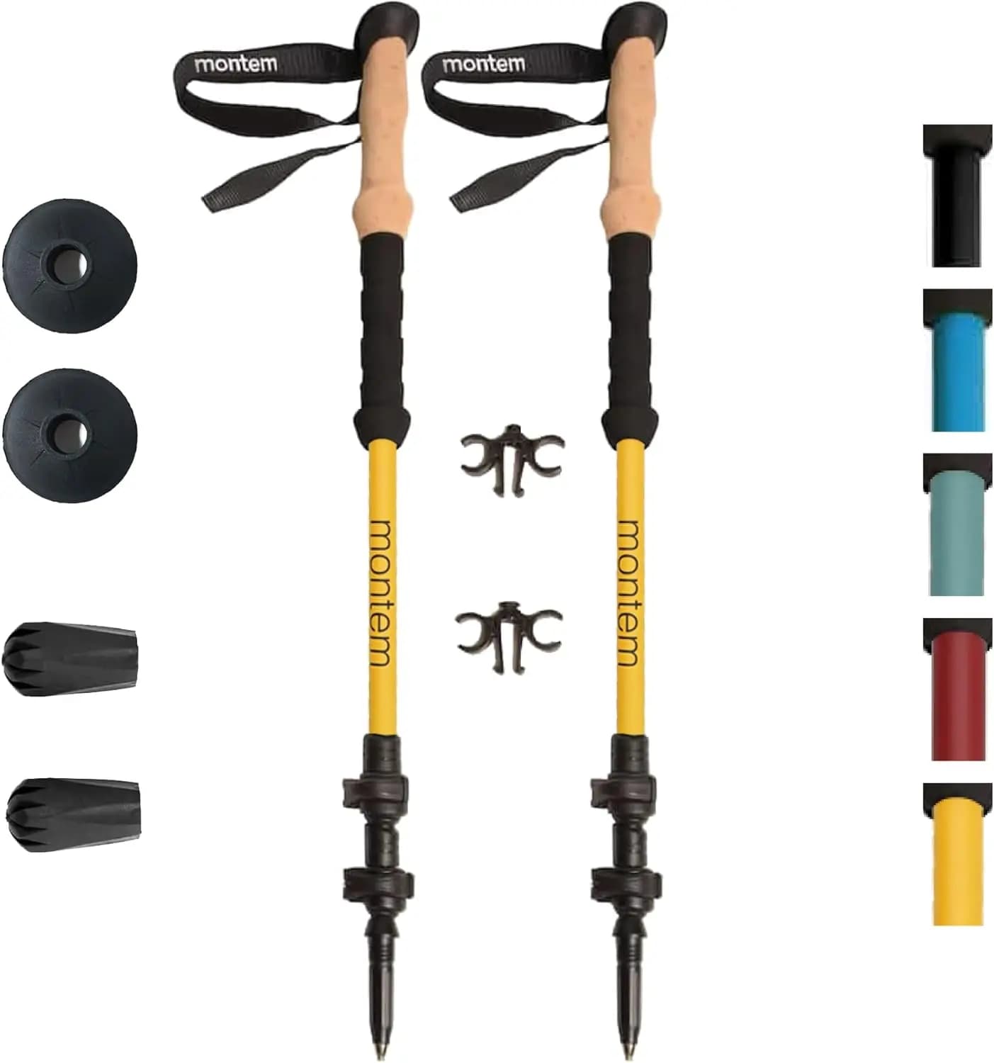 Ultra Light Carbon Fiber Trekking Sticks - Fast, Foldable and Hiking Resistant
