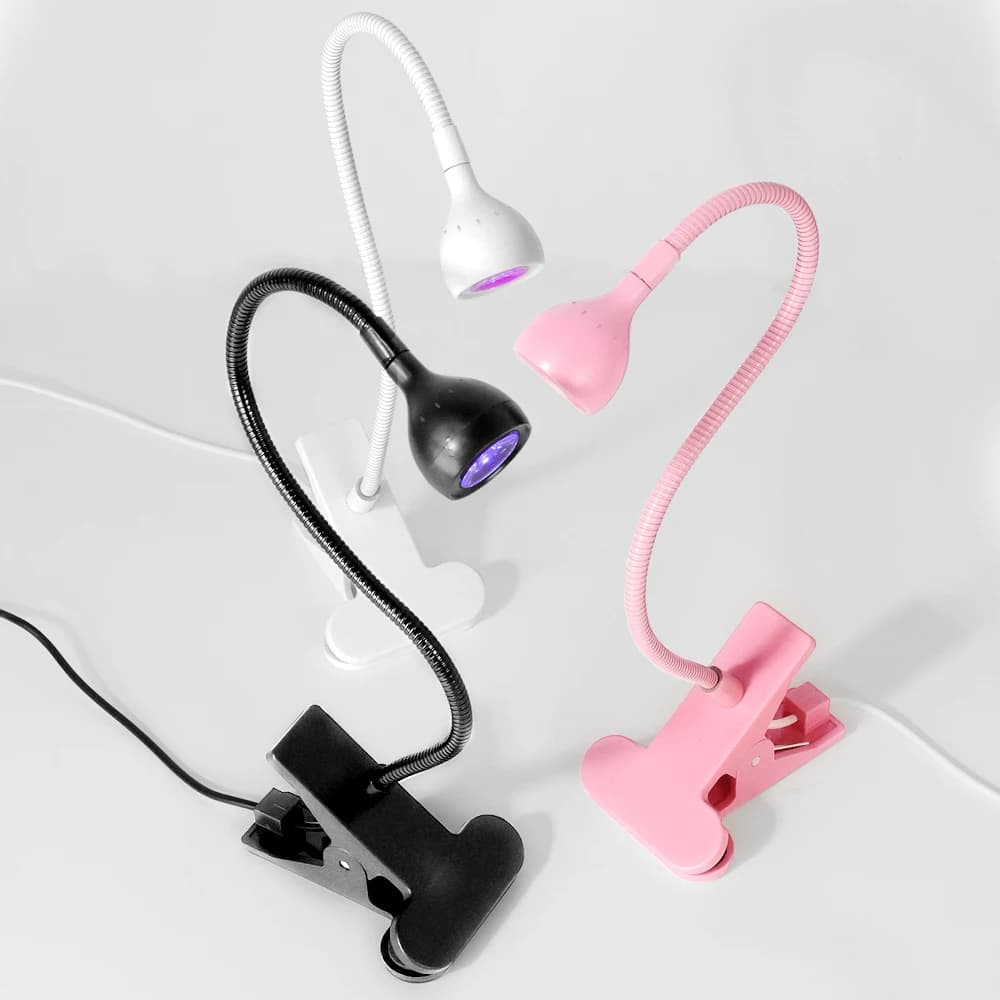 Lamp for drying UV Led Enamel Flexible desk clamp Mini USB Portable nail dryer for professional manicure tools for nail polish gel