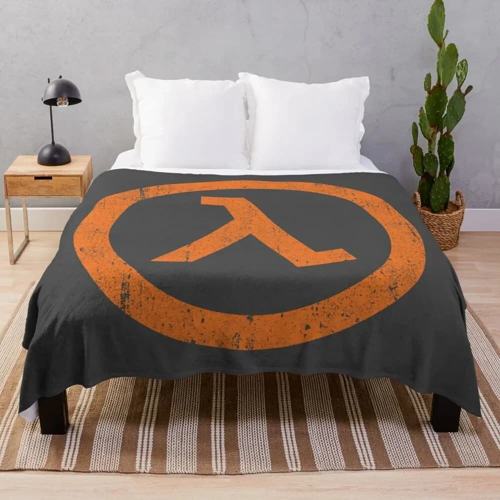 Mezza vita simbolo Lambda coperta coperte divani di decorazione coperte per divani coperte di design di lusso di halloween