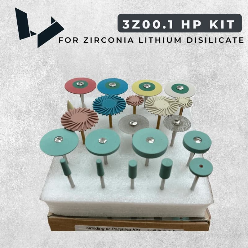 Kit di lucidatura e finitura disilicato di Zirconia/litio fresa HP per laboratorio manipolo per odontotecnico