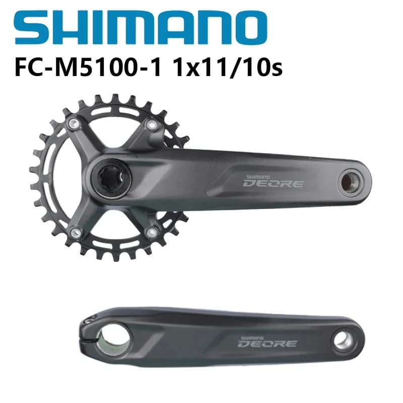 Shimano Deore FC-M5100-1 Guarnitura 170/175mm 30T/32T 1x1 0/10S Per MTB Mountain Bike Ruota dentata in lega di alluminio Originale Shimano