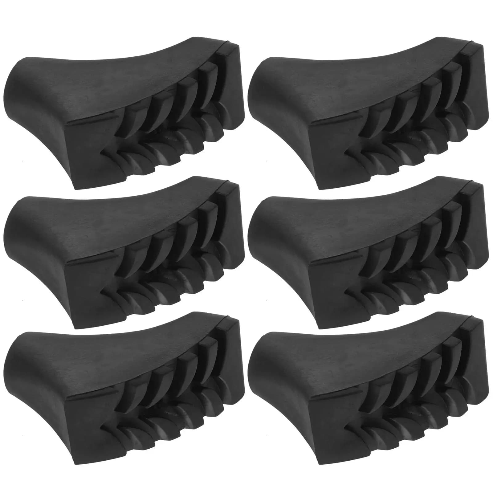 6 Pieces Duvet Cover for Trekking Sticks Anti-slip Resistant to wear, Gomma Tips for Hiking Sticks, Sticks and Elbows
