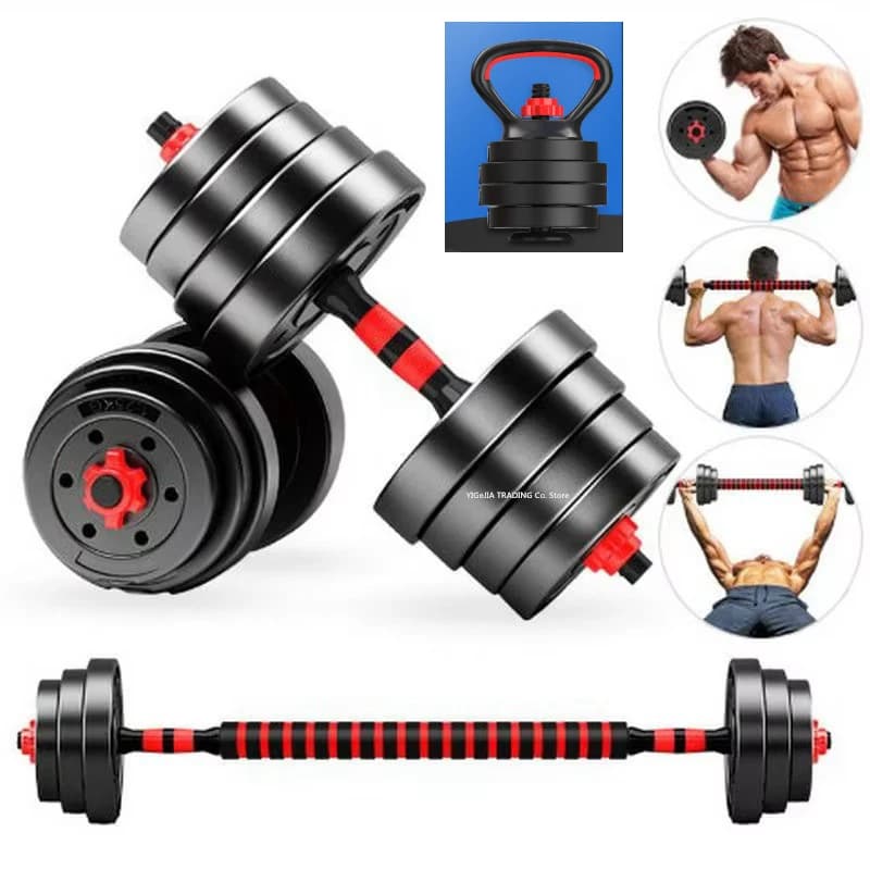 FlexiForce 30 kg convertible weight set – Libraries, handlebars and kettlebells in one