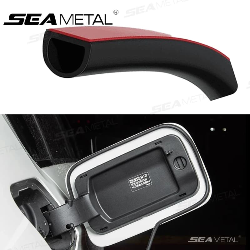 SEAMETAL Rubber Car Sealing Strip Fuel Tank Seal Strips Anti Scratch Protector Waterproof Dustproof Fuel Cap Cover Car Accessory