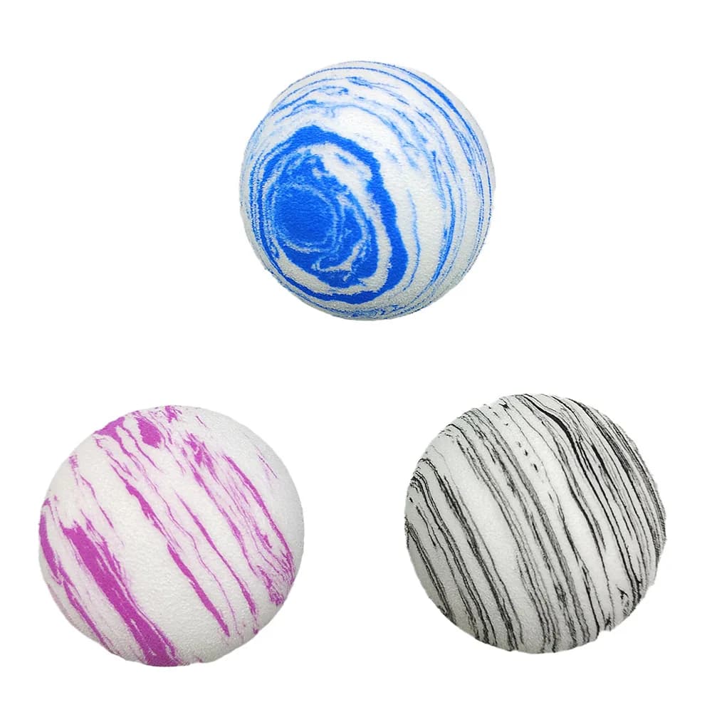 4pcs Solid EVA Foam Sponge Ball Multicolor Rainbow Golf Practice Ball Safe Soft Toy Ball For Playground Indoor Swing Training