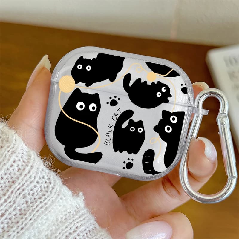 AirPods Pro3/Pro2/Pro, TPU shockproof protective case for AirPods 4/3/2/1