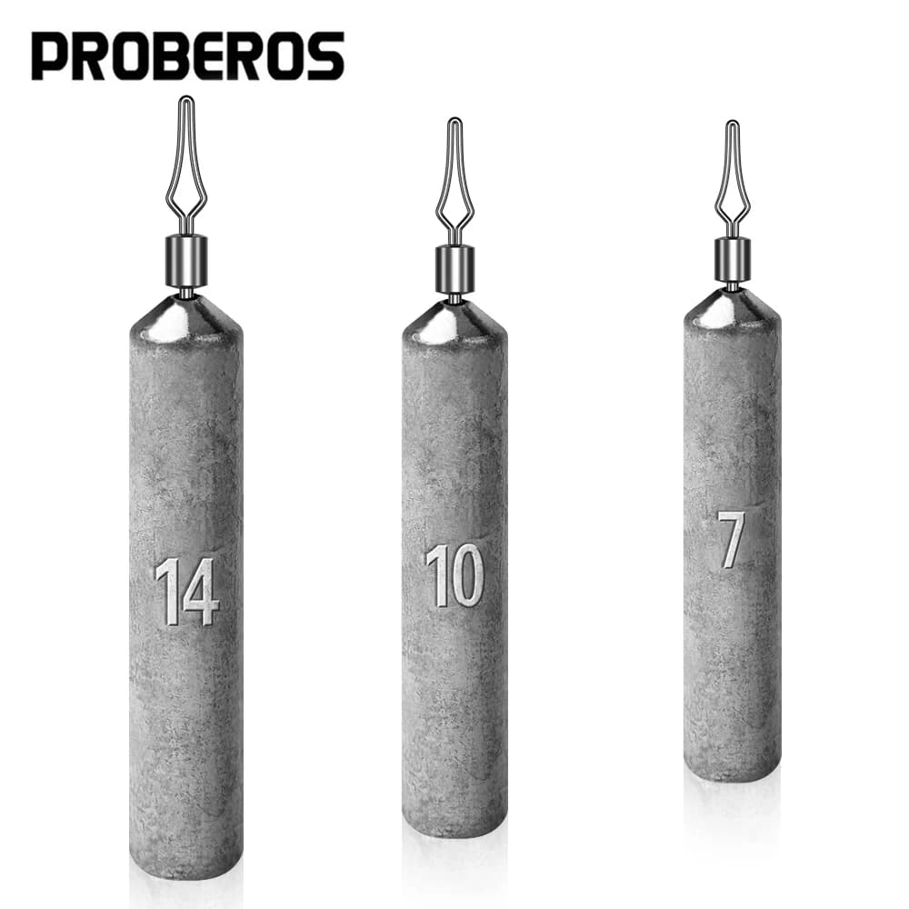 PROBEROS 20 Pezzi Piombi a Colonna Invertita per la Pesca, Attrezzatura da Pesca Anti-Incaglio sul Fondo, Perfetti per la Pesca in Acqua Dolce!