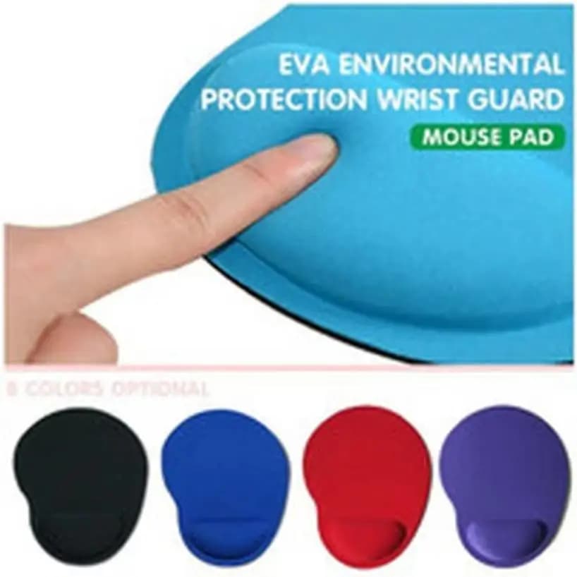 Tappetino per mouse con poggiapolsi in EVA tinta unita da 1 pezzo Tappetino per mouse con poggiapolsi in spugna ultrasottile leggero e confortevole Accessori per ufficio