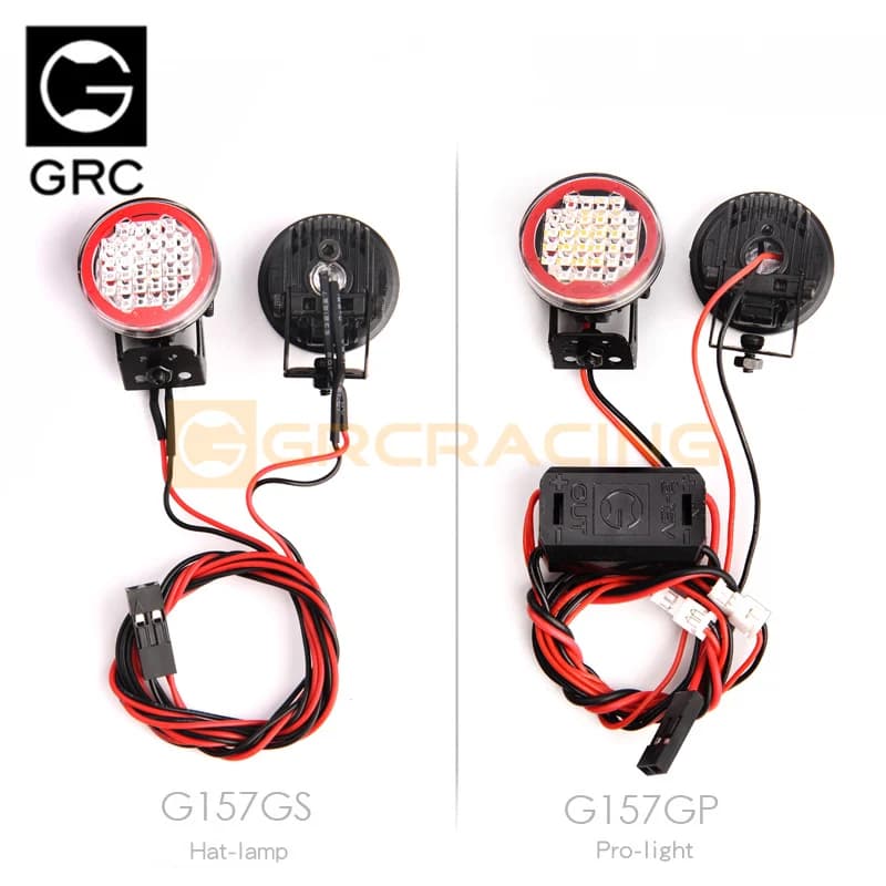 Faretto rotondo da tetto da 22 mm/proiettore per paraurti/pharo da fondo per auto da arrampicata di simulazione 1/10 Rc Trx4 Trx6 Axial Scx10