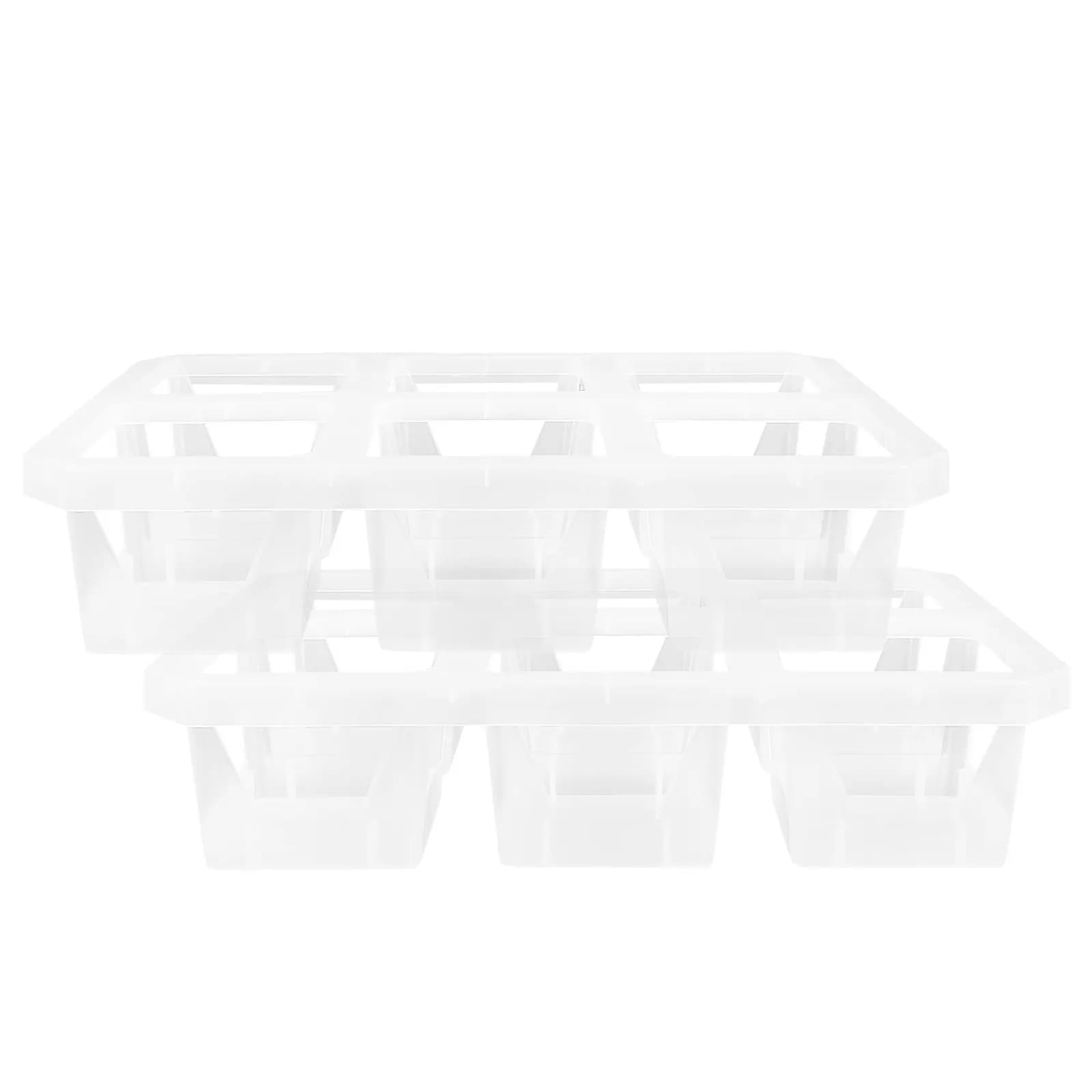 2Pcs Orchid Root Control Plastic Pots Flower Pot Holder Easy Install Plant Display Tray Garden Growing Organizer