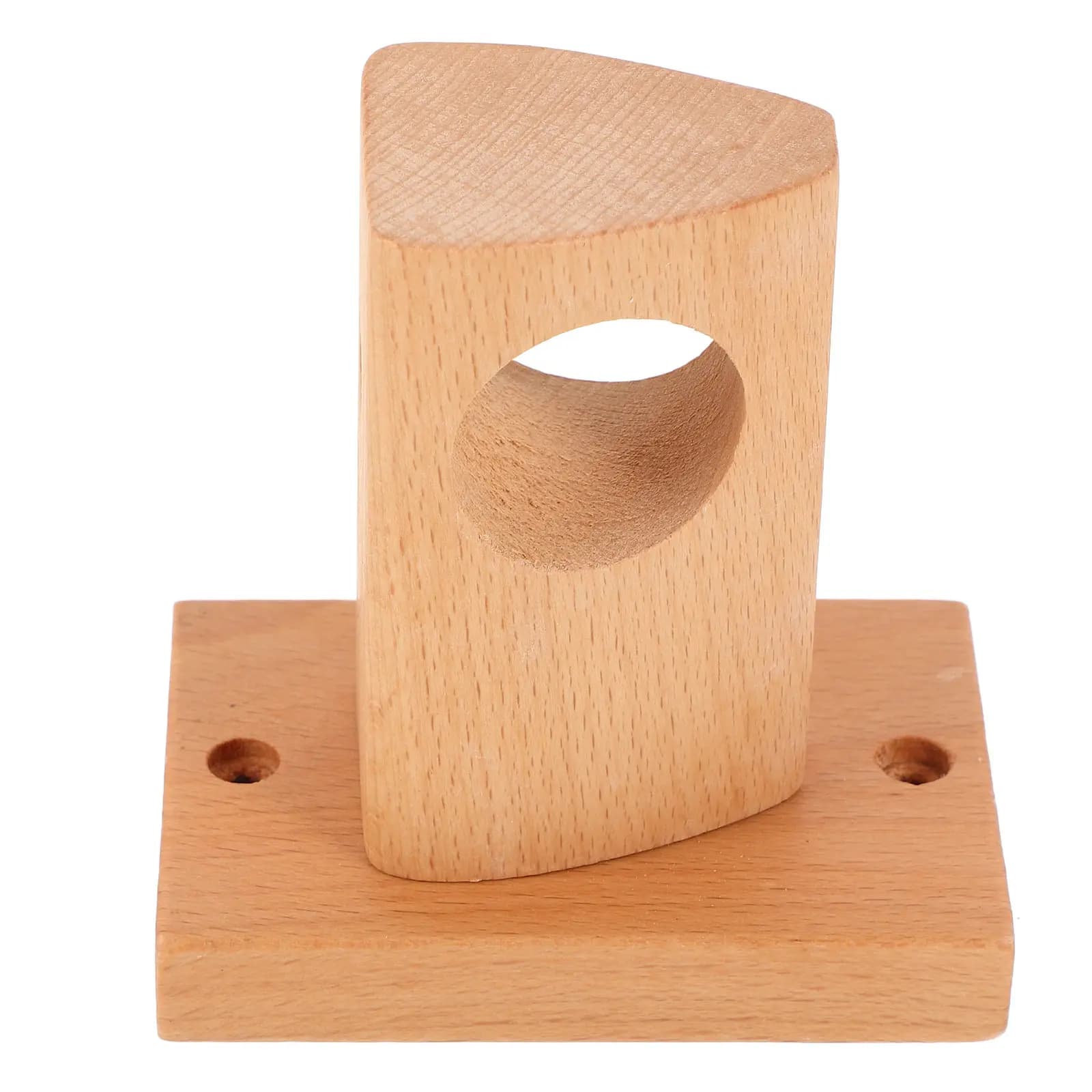 Supporto Rustico in Legno per Asta Tenda, Staffa Robusta per Bagno, Camera da Letto, Cucina, Facile Installazione a Parete
