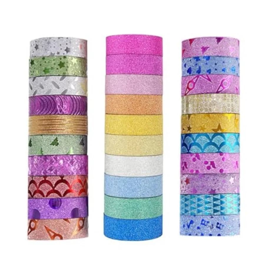 30 Rolls Washi Tape Set Decorative Adhesive Tape for Gift Wrapping, DIY Crafts, Bullet Journals, Scrapbooking, School Supplies,