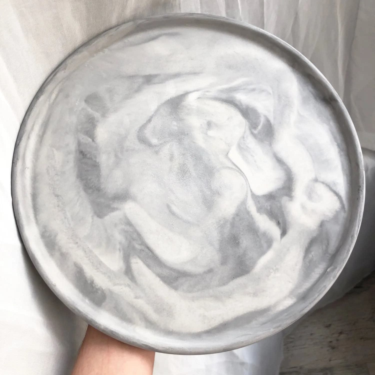 27.4cm Large Round Tray Mold Jewellery Dish Silicone Molds for Epoxy Resin Coaster Mold Candle Plate Trinket Tray Concrete Mold