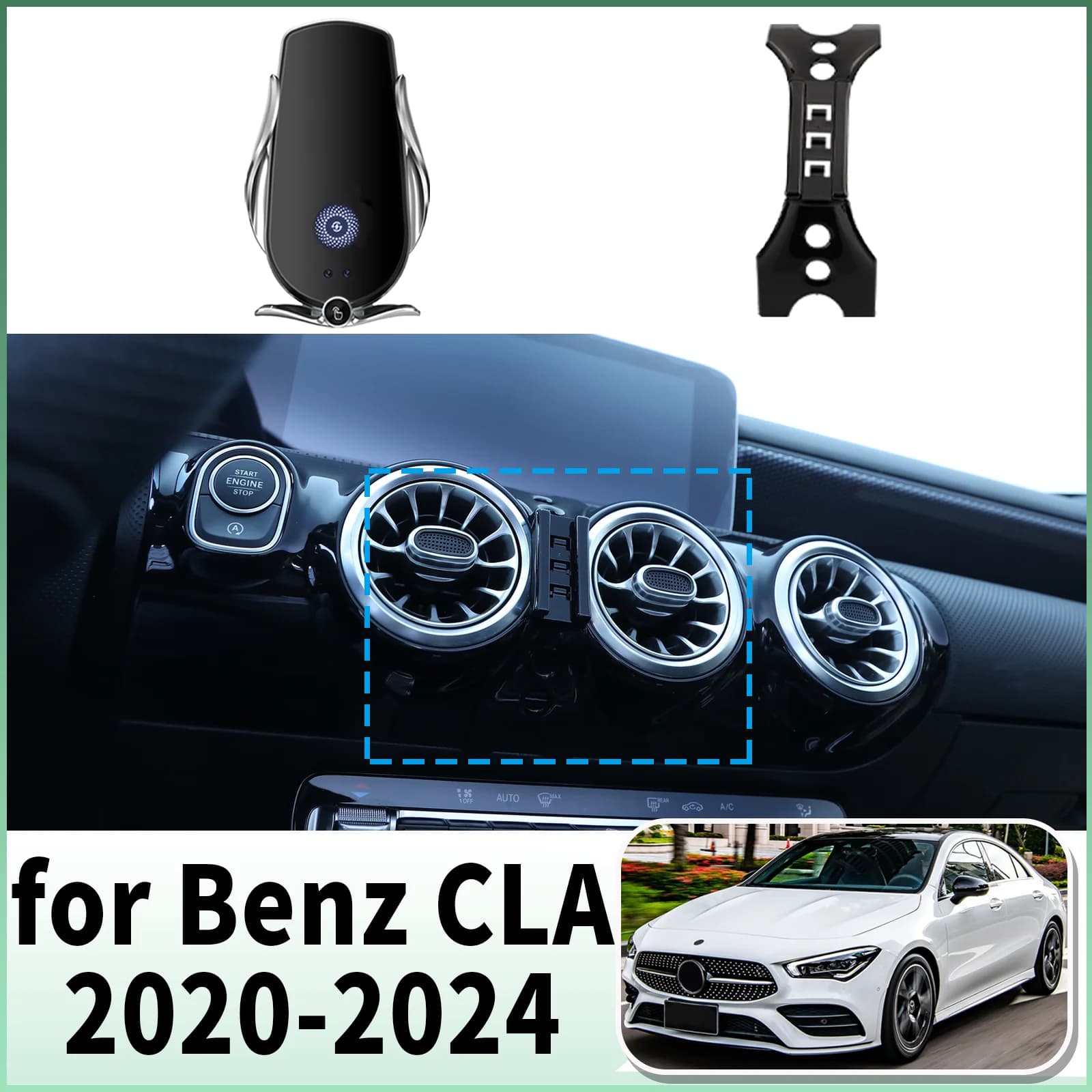 fit for Mercedes Benz CLA 250 A 2020 2021 2022-2024 Specific Dashboard Navigation Phone Holder Mount Design Car​​ accessoires