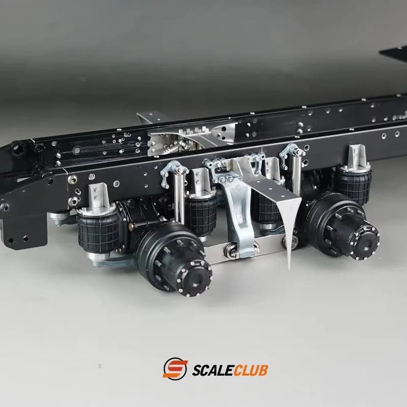 SCALECLUB 1/14 Supporto Singolo 8 Air Bag Tandem Sistema di Sospensione Adatto Per Tamiya Lesu Per Scania Man Volvo Parti di Automobili