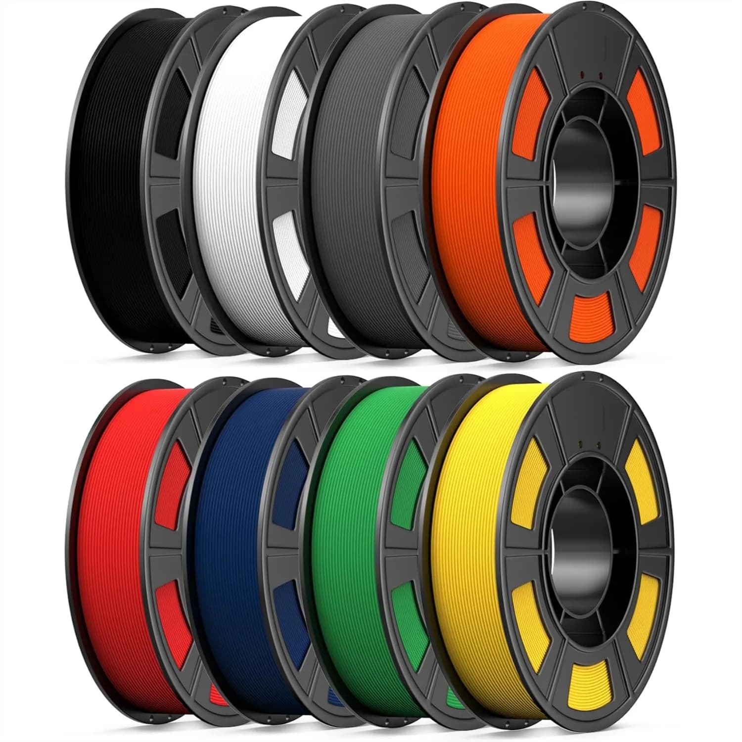 Confezione da 8 Colori Filamento per Stampante 3D Hyper PLA+ 1.75mm Multicolore 0.25kg per Bobina