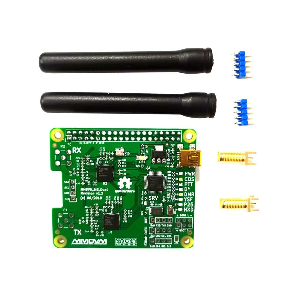 MMDVM main card for Raspberry Pi duplex hotspot card with antenna