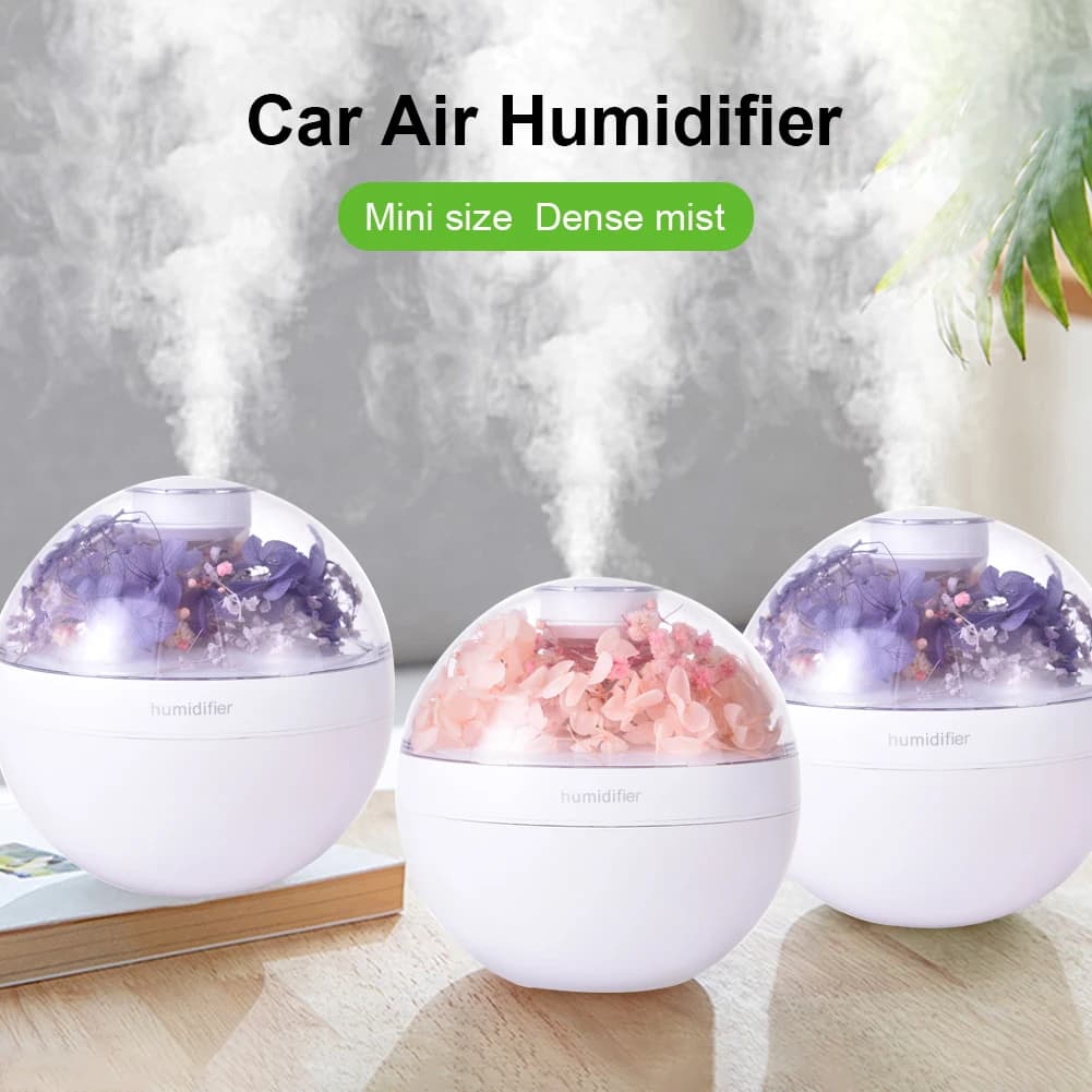 Nuovo Diffusore di Aromi Mini Planet, Umidificatore Creativo per Oli Essenziali, Lampada Colorata a Fiamma, Diffusore d'Aria USB per Aromaterapia da Tavolo