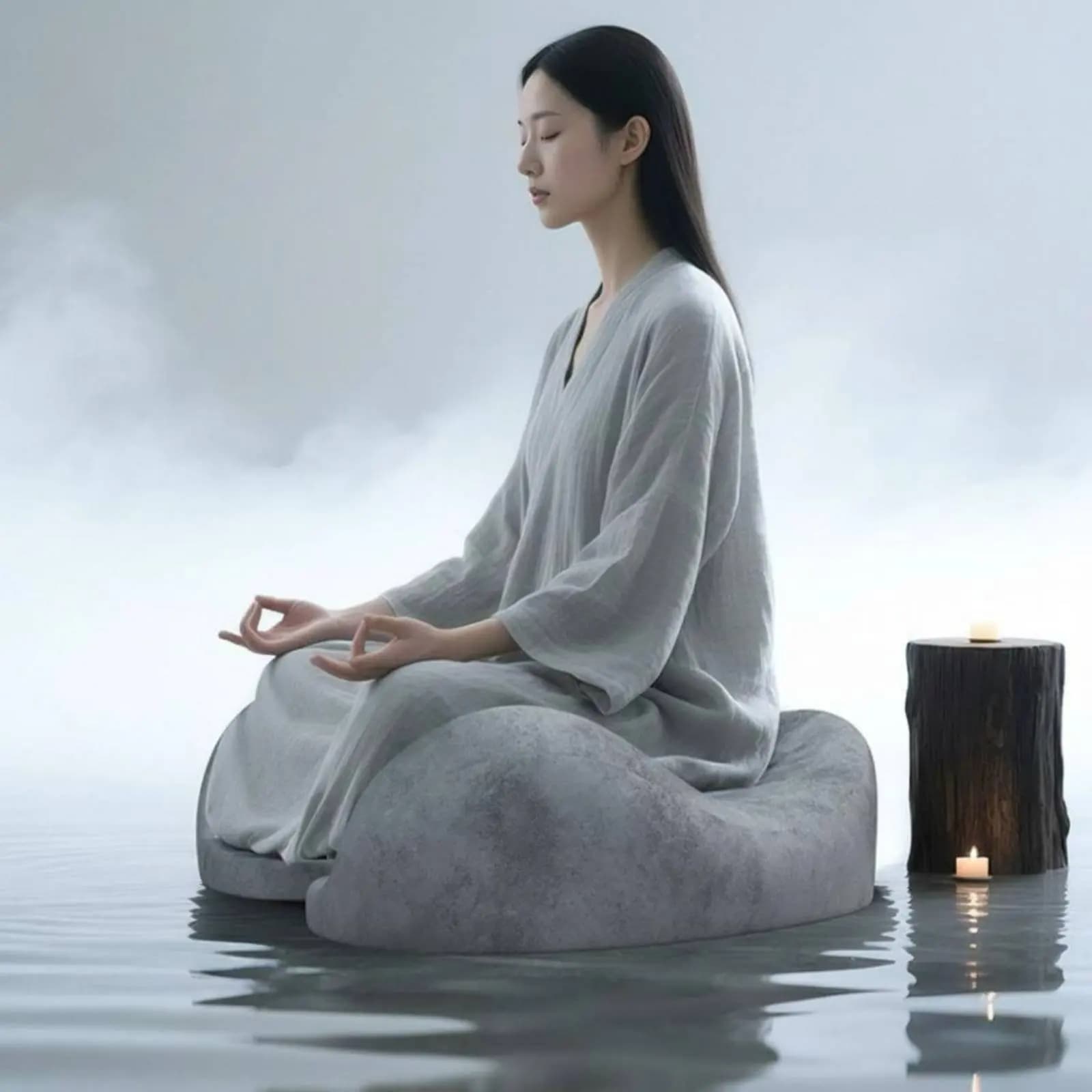 Cuscino Zafu con Imbottitura Spessa, Supporto Ergonomico per Meditazione Zazen, Attrezzatura per Mindfulness e Allineamento della Colonna Vertebrale