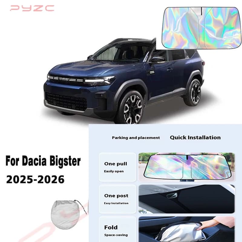 For Dacia Bigster 2025-2026 Car Windshield Sunshade Cover Front Window Sun Shade Visor Auto Interior UV Protection