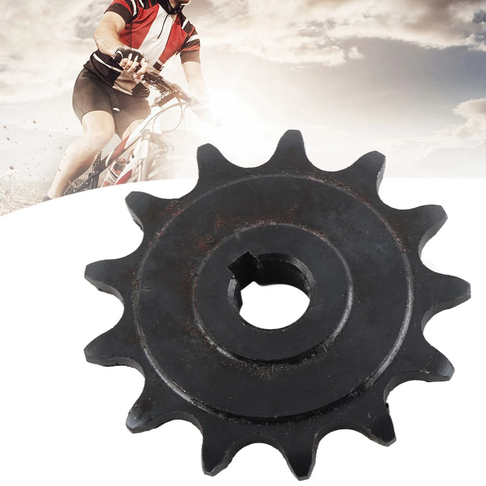 Pignone Piccolo per Bicicletta 13 Denti, Ingranaggio Motore, Ruota a Catena 13 Denti per Biciclette Ordinarie