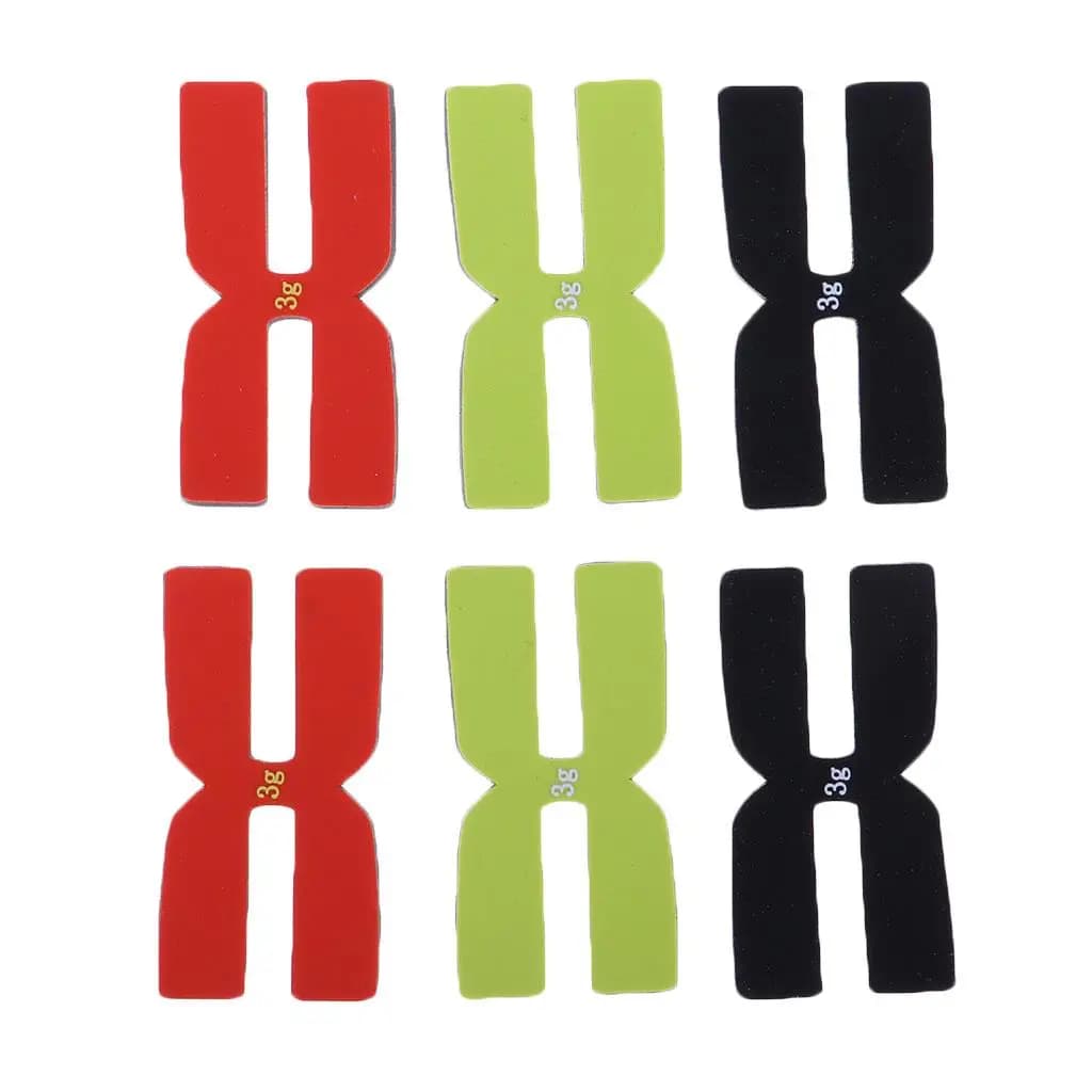 6 pcs/set weight strips and balancing of Tennis racket balancing tape for racket balance bar in Silicone 3g shaped by H Badminton H ShapeRacquet