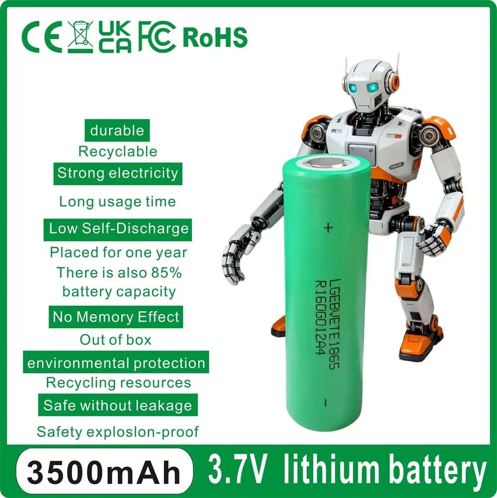 2024 Nuova batteria al litio 18650 18650 3500mAh 25A INR18650 MJ1 Batteria per elettroutensili ad alta potenza, batteria ricaricabile, riutilizzabile