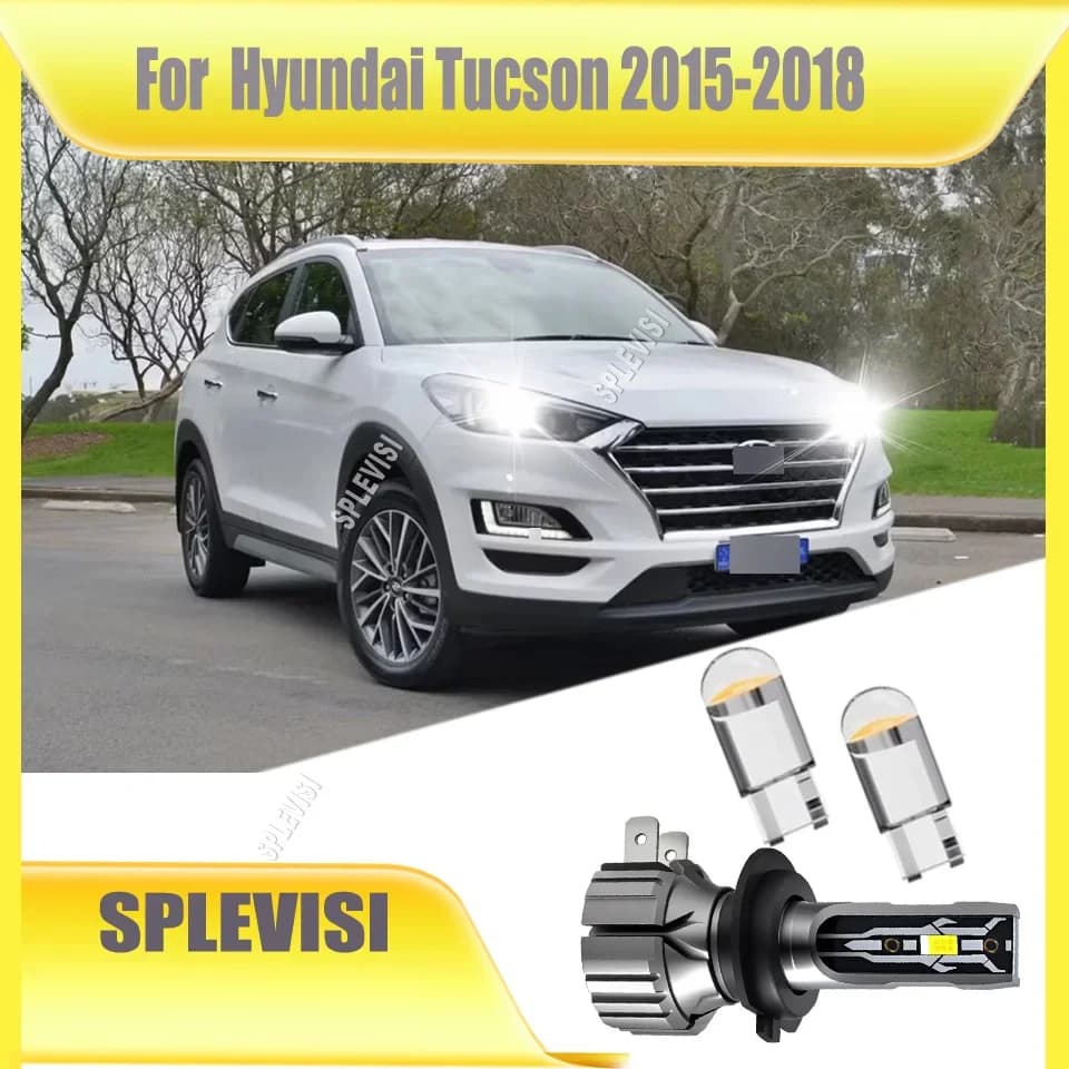 Esperienza il vero 360 ° Illuminazione con lampadine per fari bianchi a LED H7 avanzate alte e basse - Per Hyundai Tucson 2015 2016 2017 2018