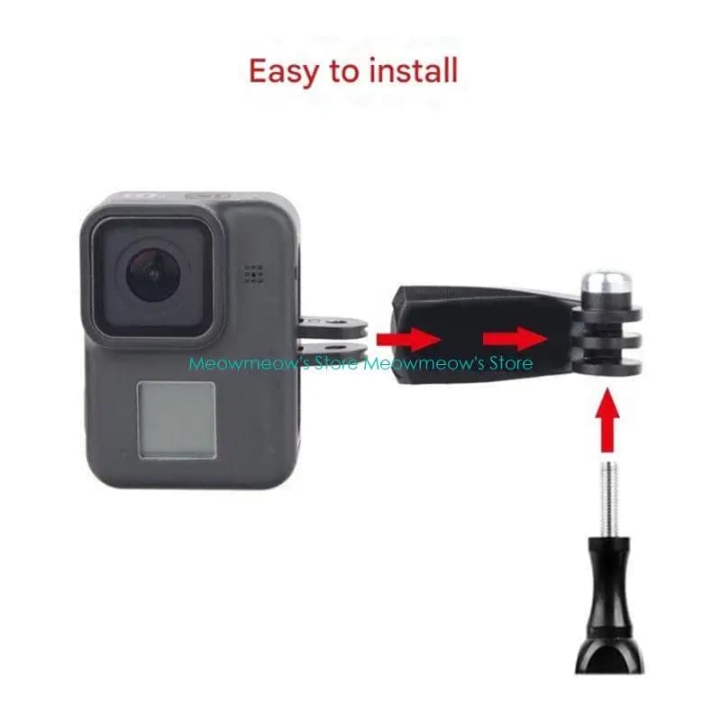 W91A Multiple Camera Vertical Filming Adapter for Action 5Pro Cameras Including Chest Belt Mount 360 Rotation