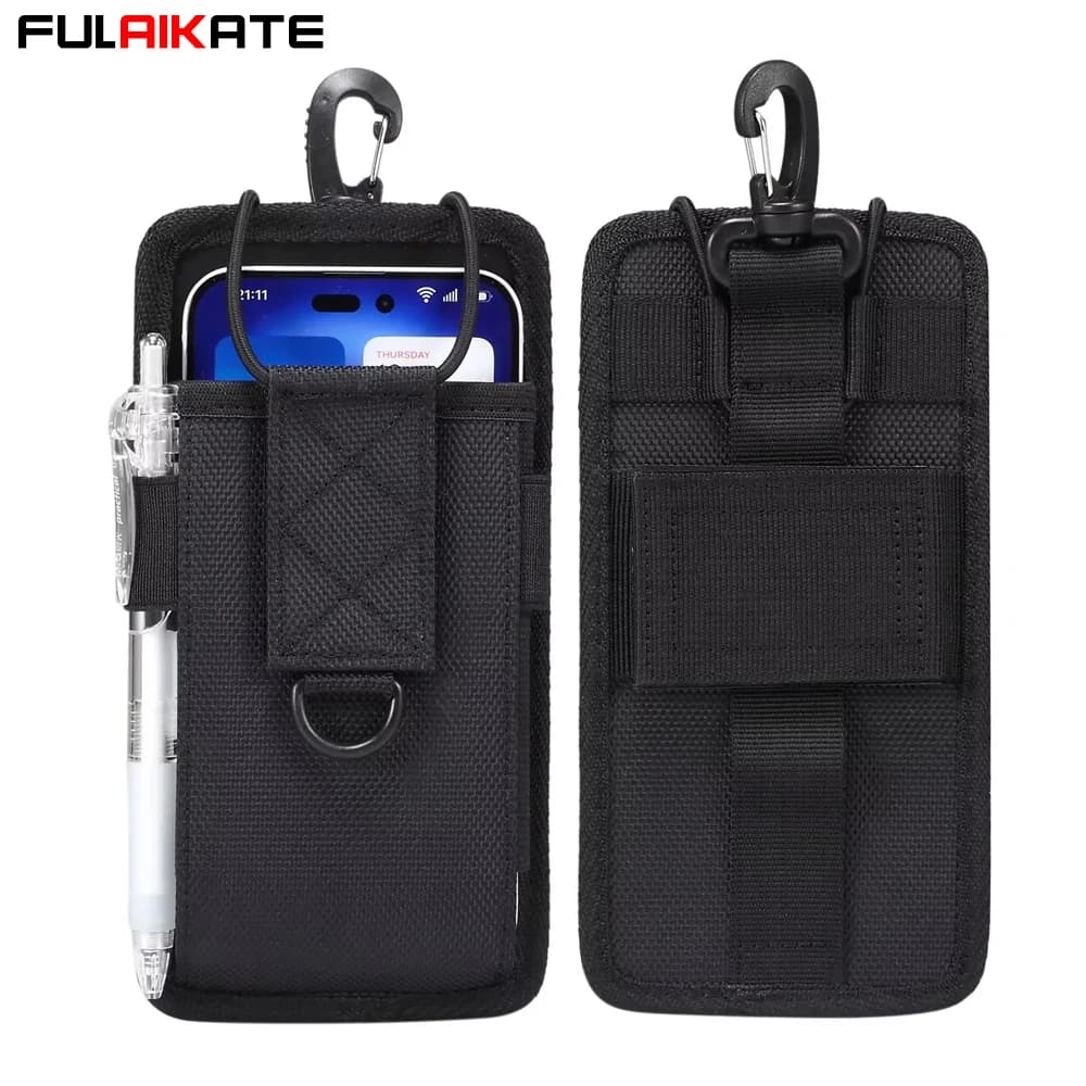 FULAIKATE Oxford Nylon1680D Marsupio a tracolla Custodia per telefono Durevole universale per iPhone Samsung Huawei Fondina Tasca esterna