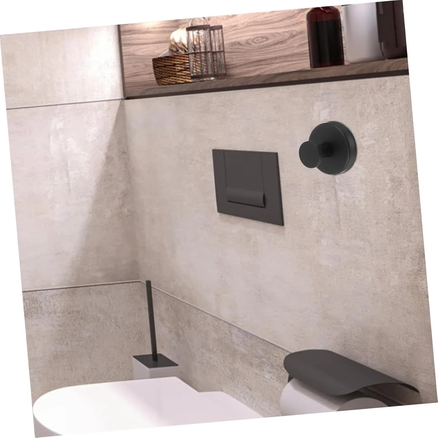Suction Cup Hooks for Shower, Removable Towel Hooks for Bathroom Window Glass Door Wall, Bath Robe Looafh Wreath Hook for Hanging - 2 Pack, Black