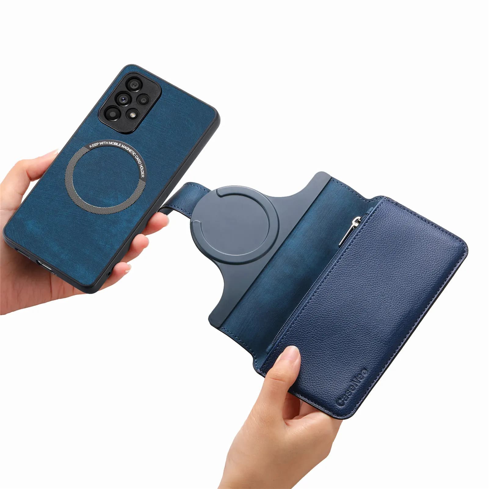 Custodia in pelle 2 in 1 rimovibile con cover frontale per iPhone 17 Pro Max 16 Plus 15 14 13 12 11 XS, con blocco RFID e portafoglio a 6 carte, a libro