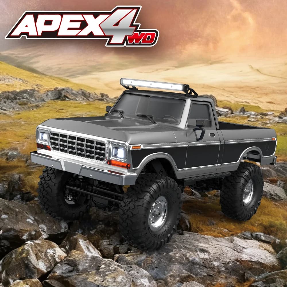 Auto RC 1:16 4WD a Scala Reale 2.4G, Auto Telecomandate Fuoristrada con LED, Monster Truck, Auto da Corsa, Modellini Giocattolo per Bambini e Adulti, Regalo