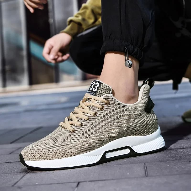 Men's gymnastics shoes with plateau Casual shoes for height rise 8 cm elevator shoes Outdoor men's tennis shoes Running shoes with mesh