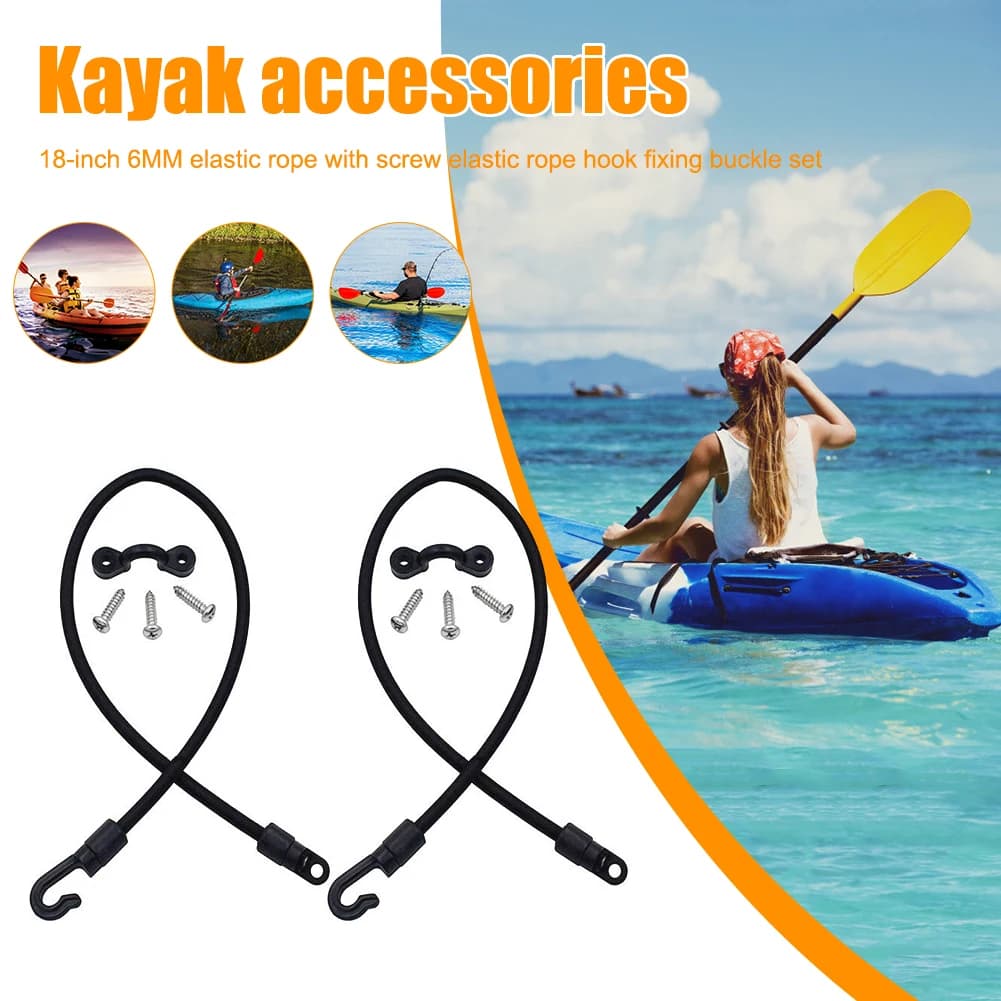 Fishing Rod Tamer Strap for Boat and Shore Fishing Elastic Nylon Latex Rope Durable Support for Fishing Gear